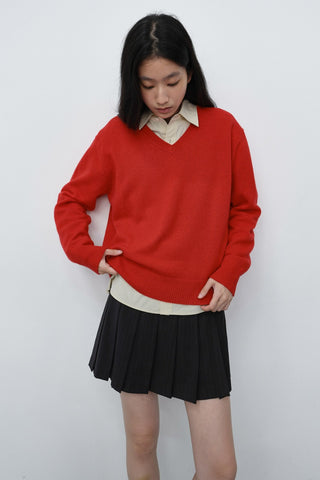 PLEATS MINI STRIPED SKIRT BLACK STRIPE