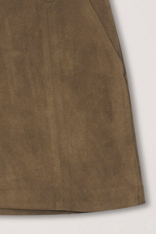 ALTER-SUEDE MINI SKIRT BROWN