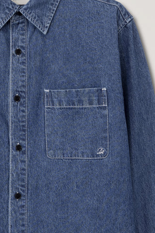 UNISEX OVERSIZED DENIM SHIRT CLASSIC BLUE