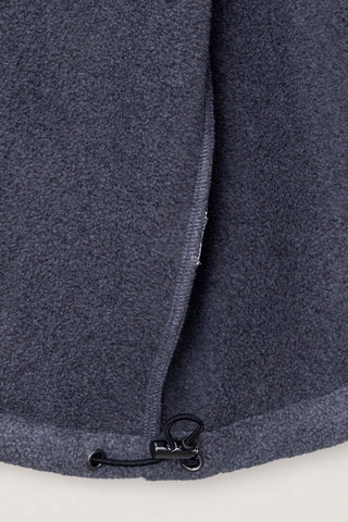 UNISEX ZIP-UP FLEECE SWEATSHIRT CHARCOAL GREY