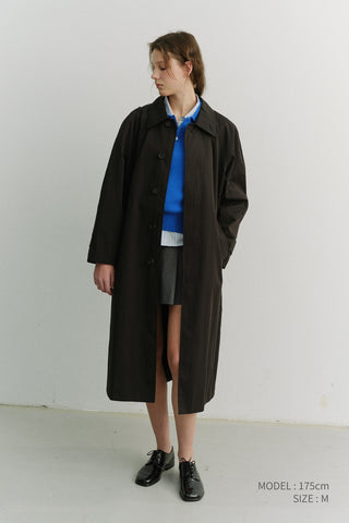 UNISEX REFINED MAC COAT BLACK