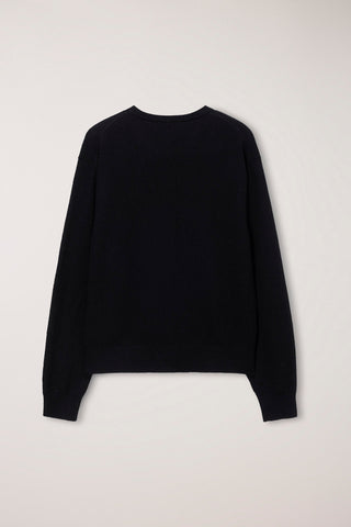 UNISEX ESSENTIAL CREWNECK SWEATER BLACK