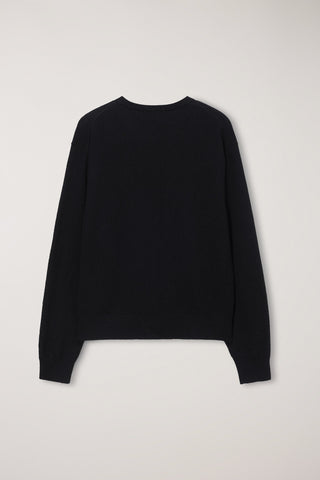 UNISEX ESSENTIAL CREWNECK SWEATER BLACK