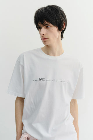 UNISEX MINIMAL LETTERING T-SHIRT OFF WHITE