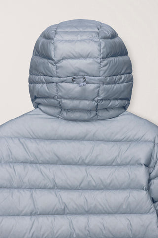 UNISEX LIGHT GOOSE DOWN JACKET GREYISH BLUE
