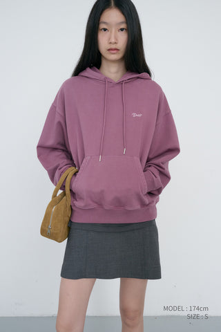 UNISEX GARMENT DYED HOODIE PURPLE