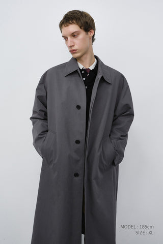 UNISEX REFINED MAC COAT ASH GREY
