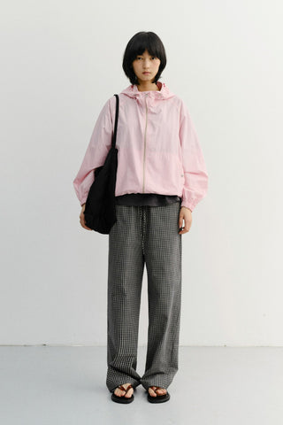PAJAMA STRING PANTS BLACK CHECK