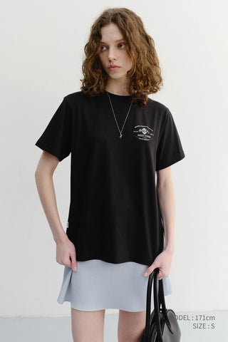 UNISEX CUPID ARCH BACK LOGO T-SHIRT BLACK