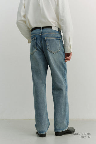 LOW RISE LOOSE JEANS CLASSIC BLUE