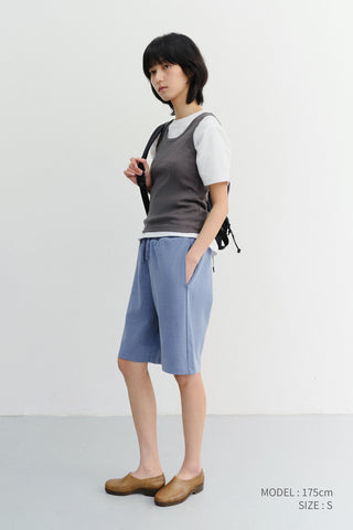 UNISEX PIGMENT RELAXED BEACH SHORTS BLUE