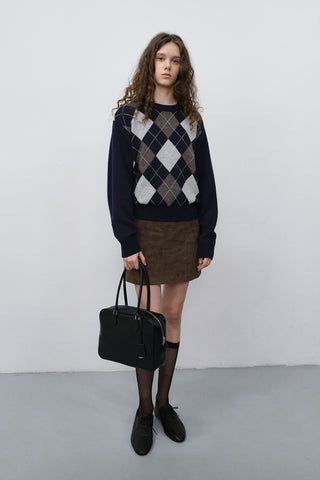 CLASSIC 28 LEATHER BAG BLACK