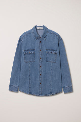 UNISEX CLASSIC DENIM SHIRT CLASSIC BLUE