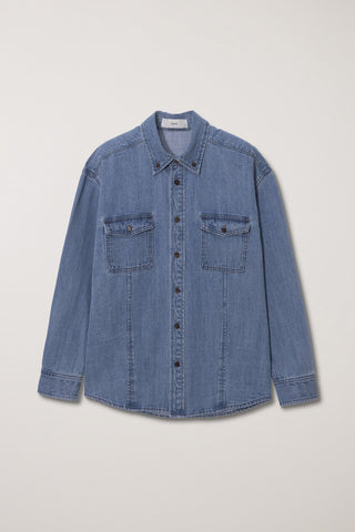 UNISEX CLASSIC DENIM SHIRT CLASSIC BLUE