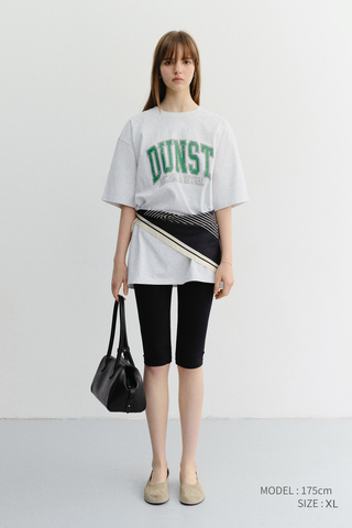UNISEX VINTAGE ARCH LOGO T-SHIRT LIGHT MELANGE GREY