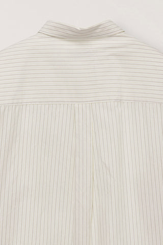 UNISEX INFORMAL SHIRT IVORY STRIPE