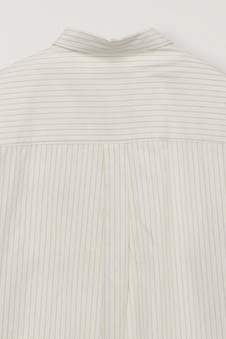 UNISEX INFORMAL SHIRT IVORY STRIPE