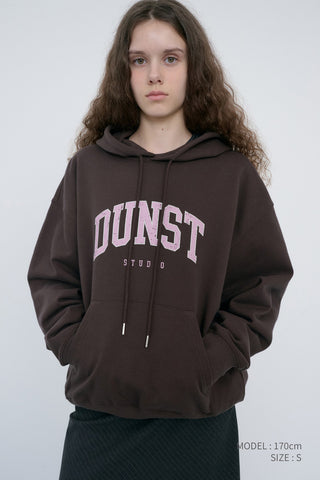 UNISEX ARCH LOGO HOODIE BROWN