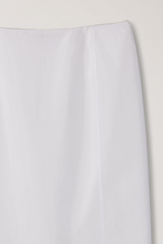 H-LINE LACED MIDI SKIRT WHITE
