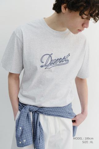 UNISEX CHAIN LOGO T-SHIRT LIGHT MELANGE GREY