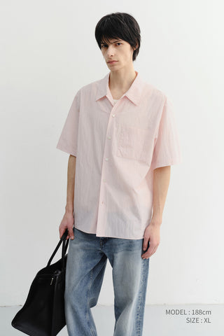 UNISEX OPEN COLLARED SHIRT SOFT PINK