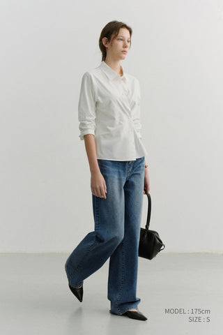 RELAXED WIDE JEANS CLASSIC BLUE