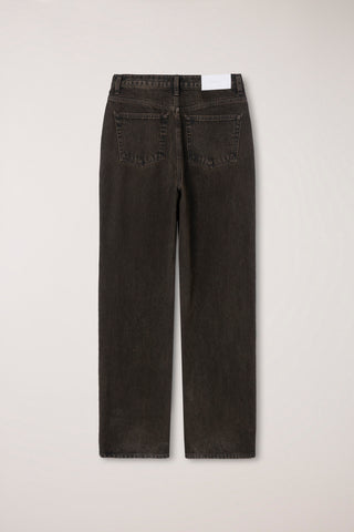 RELAXED WIDE JEANS DYED BROWN