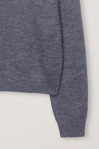 UNISEX HAIRLY SWEATER MELANGE GREY