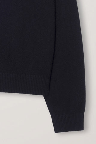 UNISEX COLLARED SWEATER BLACK