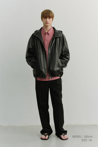 UNISEX OVERSIZED BD CHECKED SHIRT RED CHECK