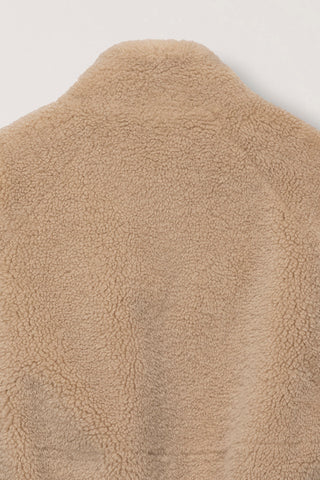 UNISEX BOA FLEECE BLOUSON CAMEL BEIGE