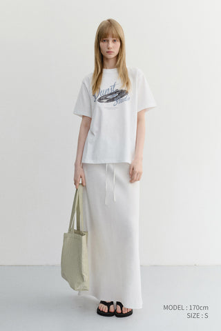 UNISEX VINYL T-SHIRT OFF WHITE