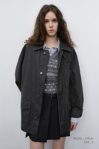 UNISEX CHORE JACKET SEPIA