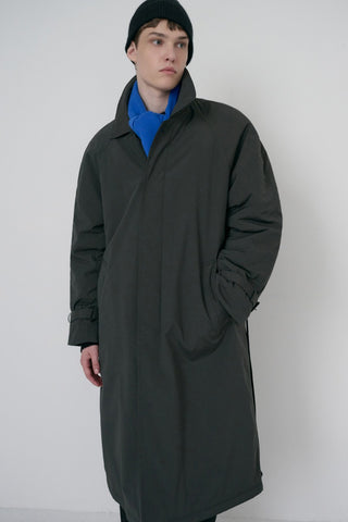 UNISEX PADDED BALMACAAN COAT CHARCOAL GREY