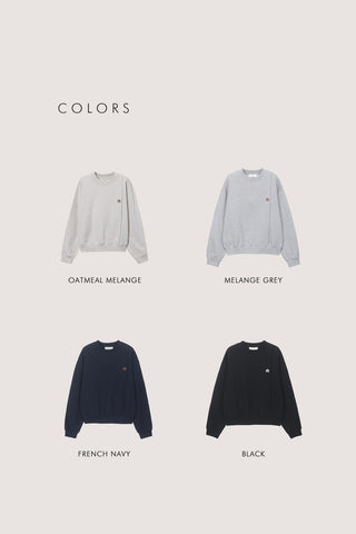 UNISEX DUNST LOGO CREASE SWEATSHIRT BLACK