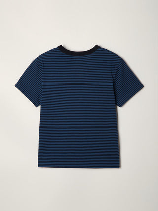 ESSENTIAL STRIPE LOGO T-SHIRT BLUE NAVY STRIPE