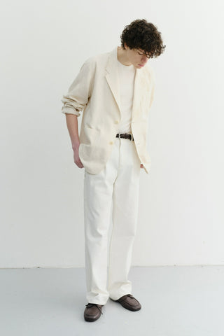 UNISEX SOFT TAILORED JACKET CREAM
