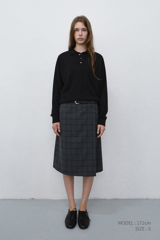 UNISEX COLLARED SWEATER BLACK