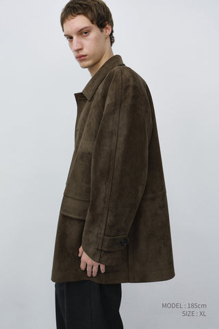 UNISEX LILY ALTER-SUEDE HALF JACKET ETOUPE KHAKI