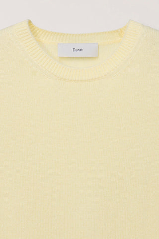 HALF SLEEVE KNIT TOP LEMON BUTTER
