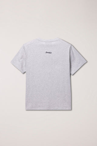 UNISEX APPLIQUE YACHT T-SHIRT LIGHT MELANGE GREY