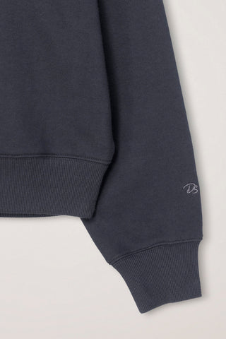 UNISEX SLOGAN SWEATSHIRT CHARCOAL GREY