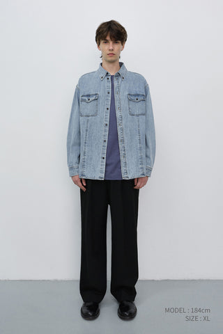 UNISEX CLASSIC DENIM SHIRT LIGHT BLUE