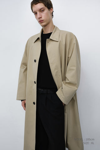 UNISEX REFINED MAC COAT BEIGE