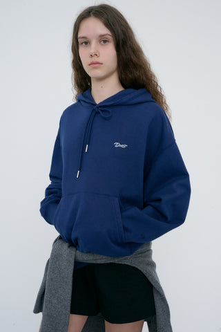 UNISEX GARMENT DYED HOODIE NAVY