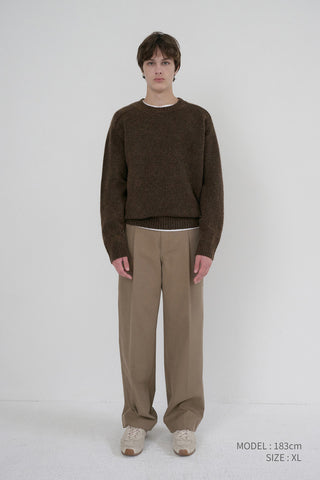 UNISEX SHAGGY DOG SWEATER BROWN