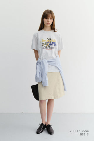 UNISEX LIMONCELLO T-SHIRT LIGHT MELANGE GREY