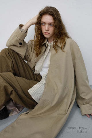 UNISEX REFINED MAC COAT BEIGE