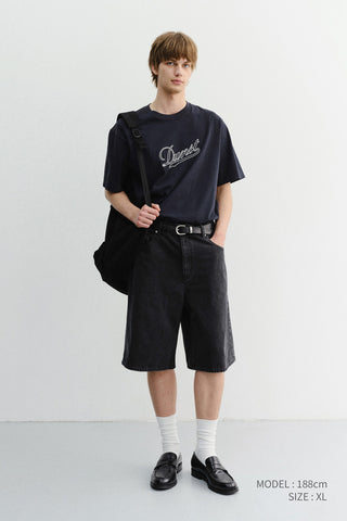 UNISEX CHAIN LOGO T-SHIRT NAVY