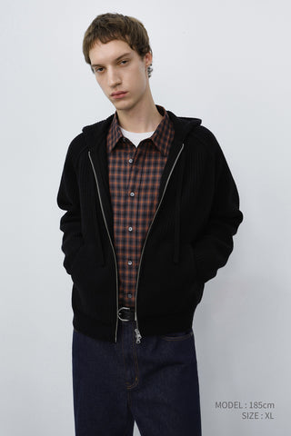 UNISEX CHECKED FLANNEL SHIRT BRICK